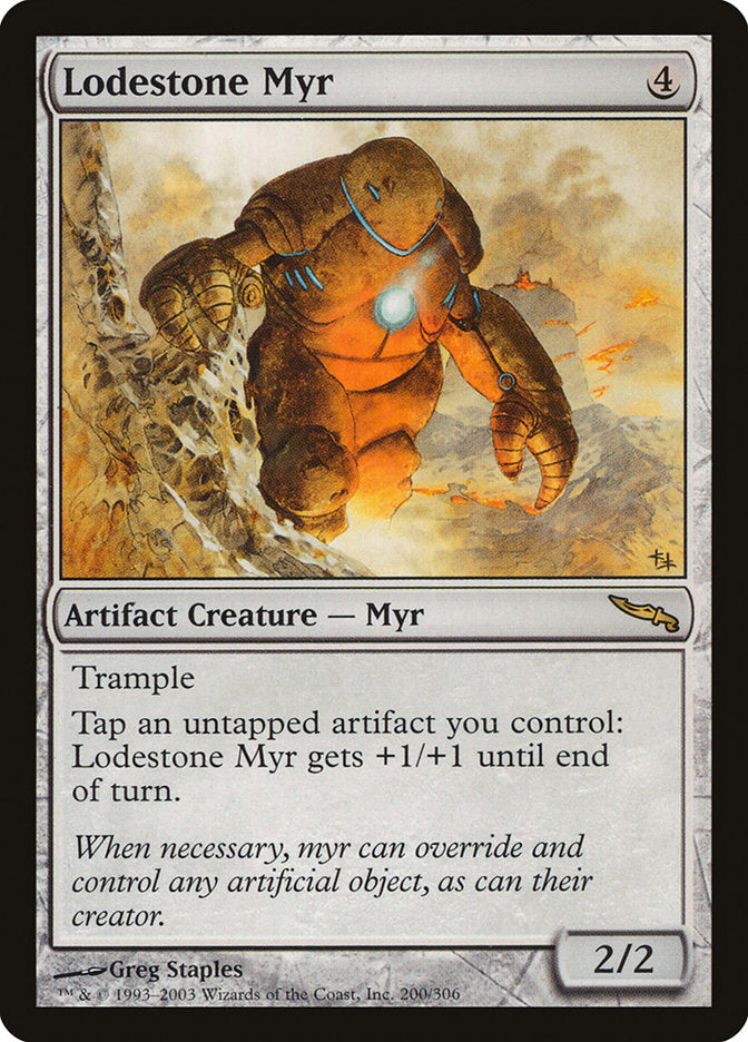 Lodestone Myr [Mirrodin] MTG Single Magic: The Gathering    | Red Claw Gaming