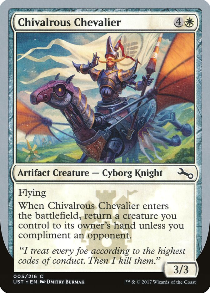 Chivalrous Chevalier [Unstable] MTG Single Magic: The Gathering    | Red Claw Gaming