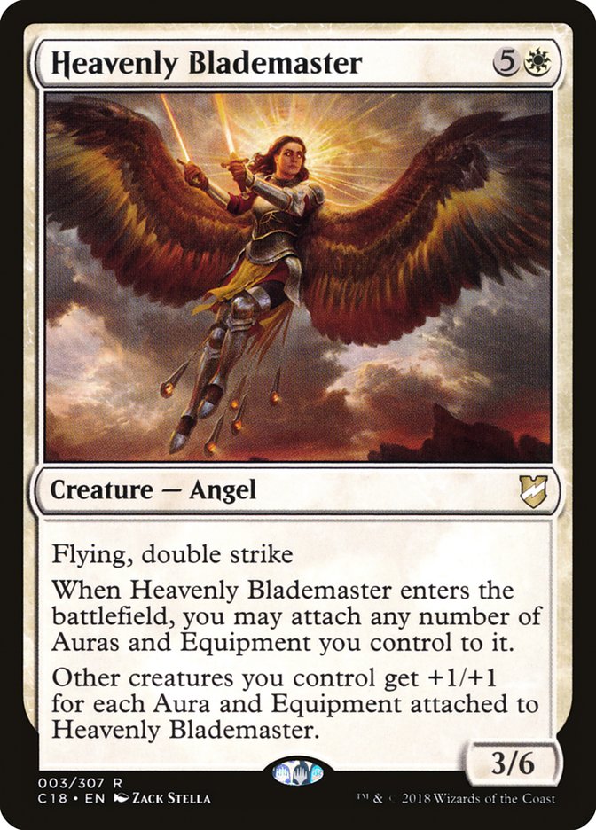 Heavenly Blademaster [Commander 2018] MTG Single Magic: The Gathering    | Red Claw Gaming