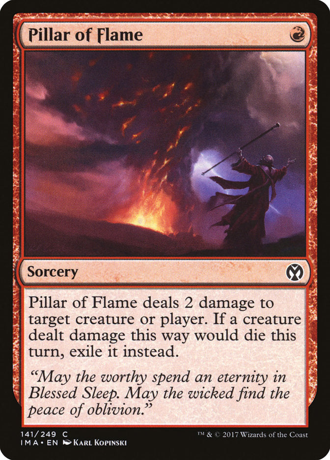 Pillar of Flame [Iconic Masters] MTG Single Magic: The Gathering    | Red Claw Gaming