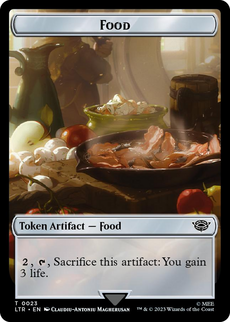 Orc Army (0019) // Food (0023) Double-Sided Token (Surge Foil) [The Lord of the Rings: Tales of Middle-Earth Tokens] MTG Single Magic: The Gathering    | Red Claw Gaming