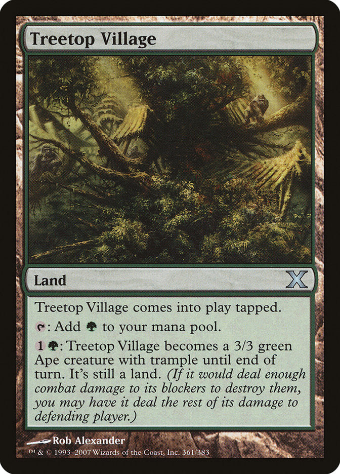 Treetop Village [Tenth Edition] MTG Single Magic: The Gathering    | Red Claw Gaming
