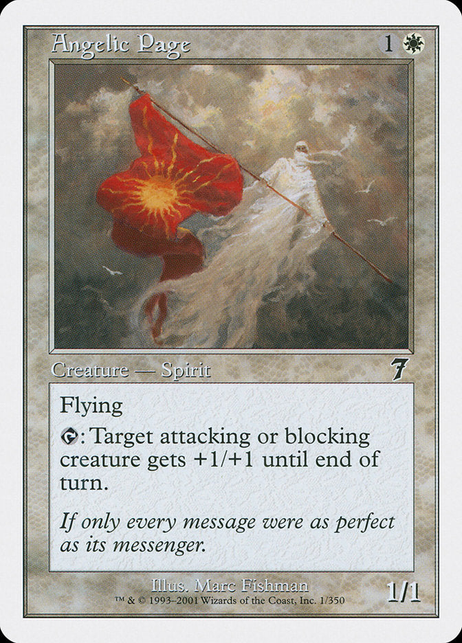Angelic Page [Seventh Edition] MTG Single Magic: The Gathering    | Red Claw Gaming