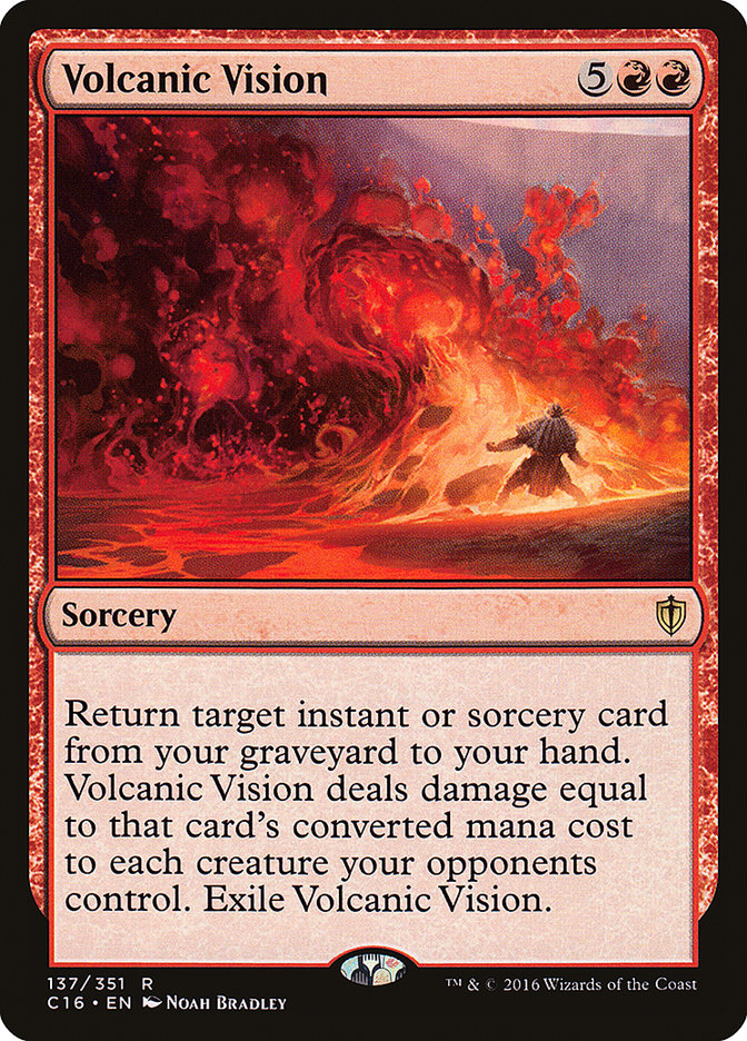 Volcanic Vision [Commander 2016] MTG Single Magic: The Gathering    | Red Claw Gaming