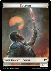 Soldier (0009) // Daretti, Scrap Savant Emblem Double-Sided Token [Commander Masters Tokens] MTG Single Magic: The Gathering    | Red Claw Gaming
