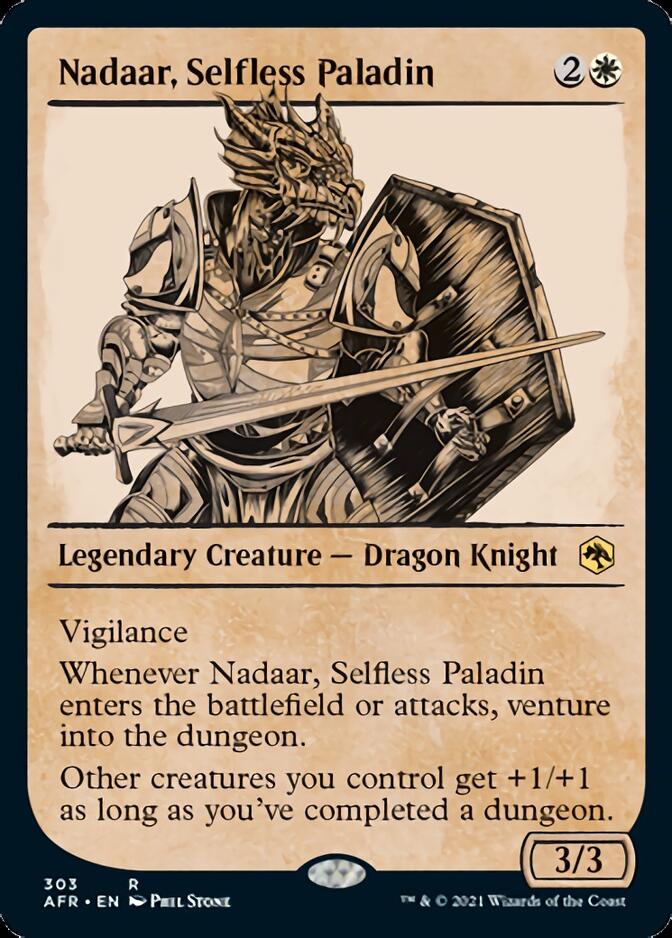 Nadaar, Selfless Paladin (Showcase) [Dungeons & Dragons: Adventures in the Forgotten Realms] MTG Single Magic: The Gathering    | Red Claw Gaming