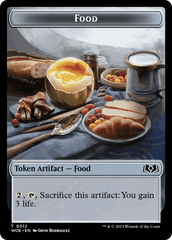 Faerie // Food (0012) Double-Sided Token [Wilds of Eldraine Tokens] MTG Single Magic: The Gathering    | Red Claw Gaming