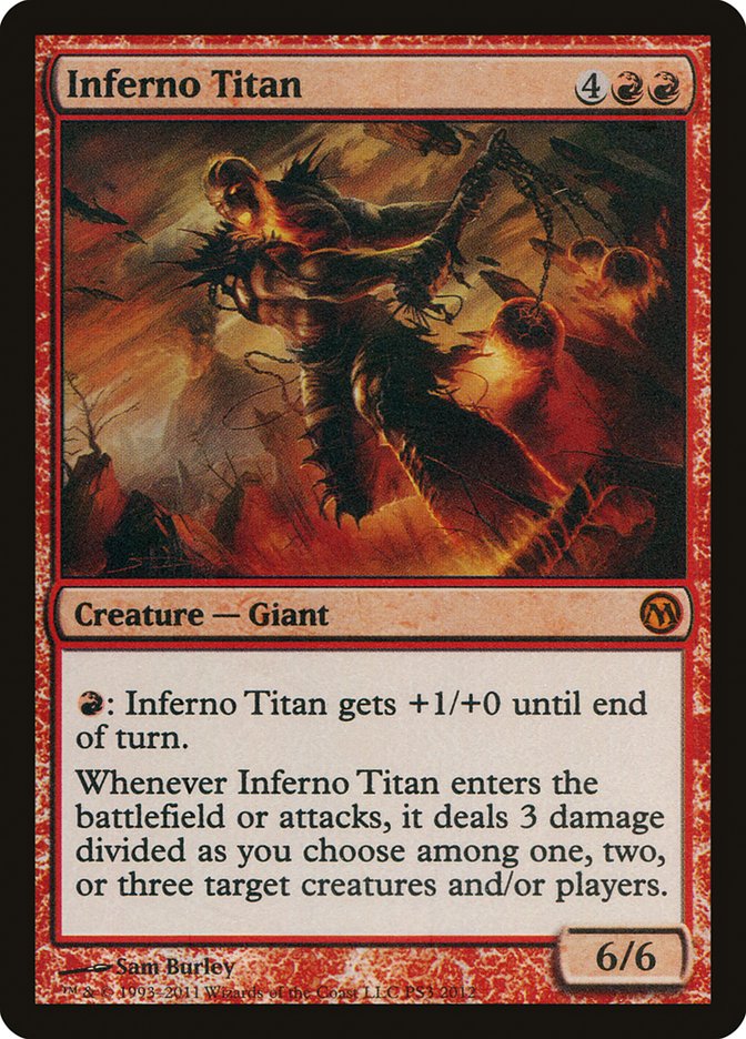 Inferno Titan (Duels of the Planeswalkers Promos) [Duels of the Planeswalkers Promos 2011] MTG Single Magic: The Gathering    | Red Claw Gaming