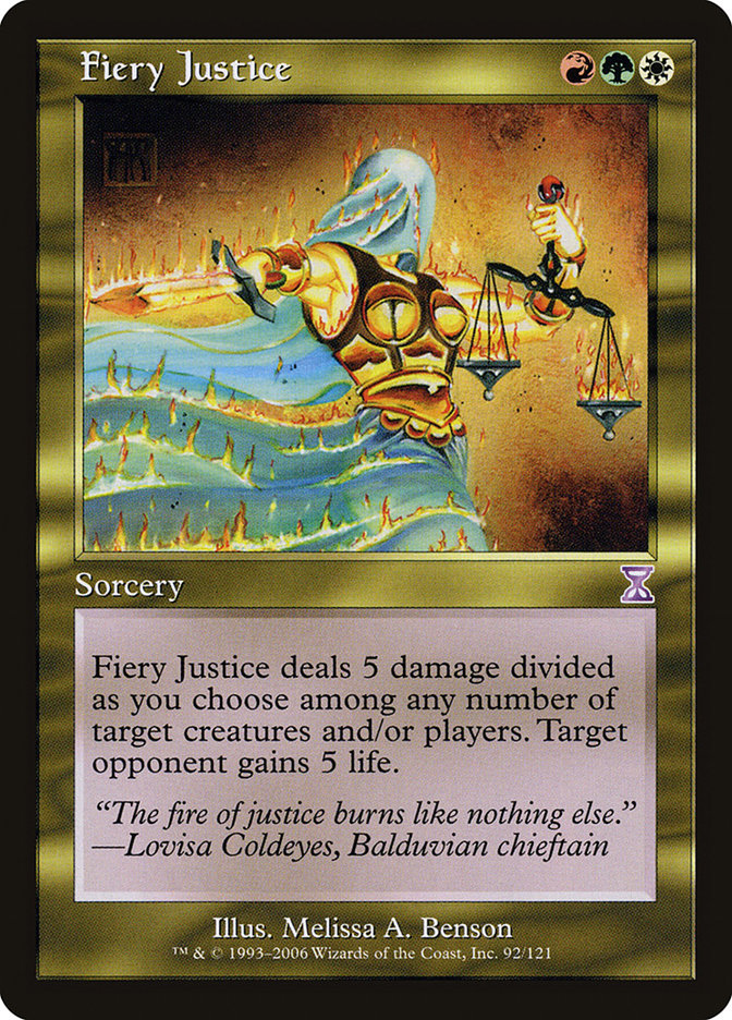 Fiery Justice [Time Spiral Timeshifted] MTG Single Magic: The Gathering    | Red Claw Gaming