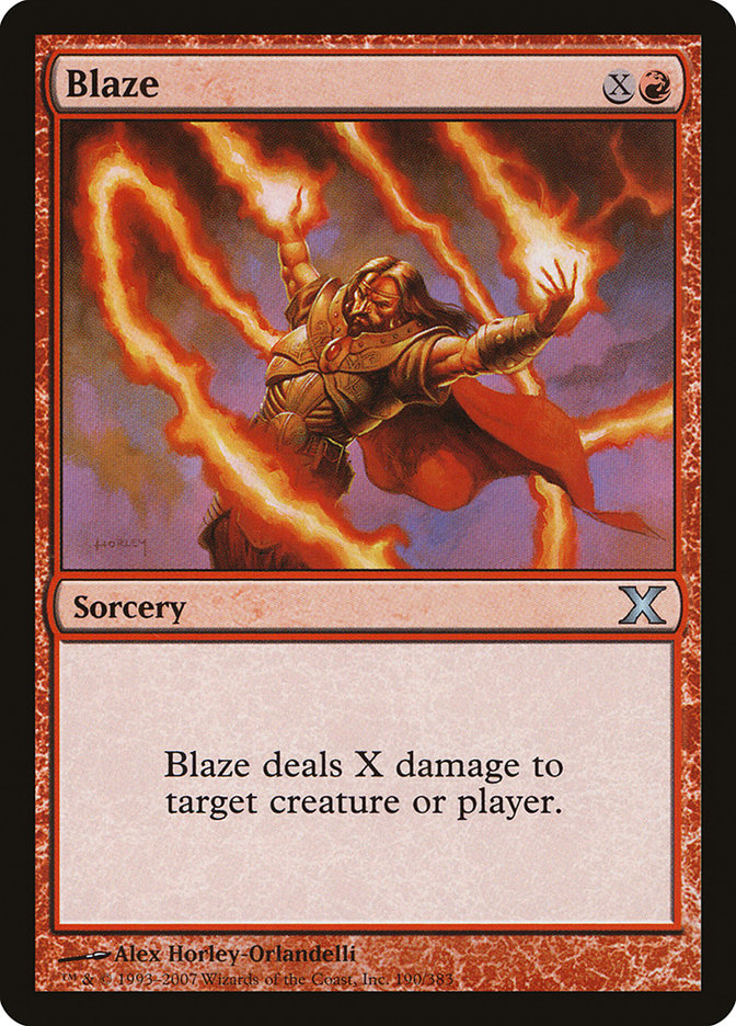 Blaze [Tenth Edition] MTG Single Magic: The Gathering    | Red Claw Gaming