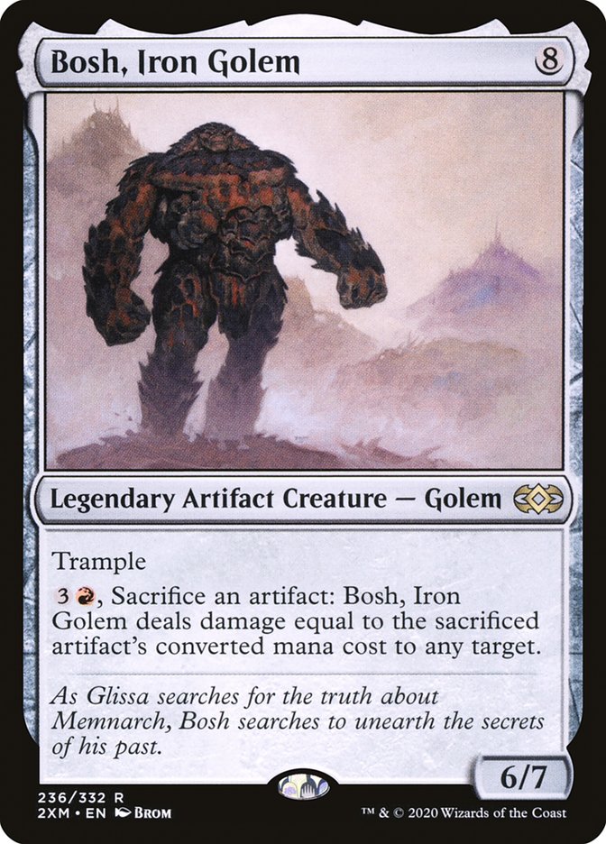 Bosh, Iron Golem [Double Masters] MTG Single Magic: The Gathering    | Red Claw Gaming