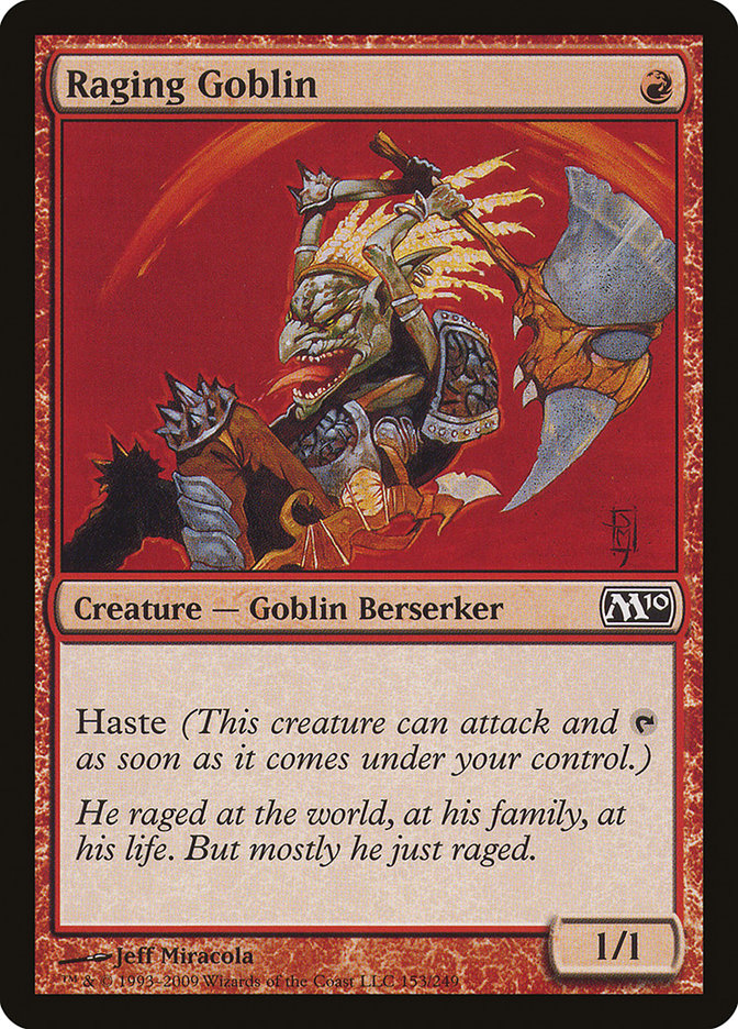 Raging Goblin [Magic 2010] MTG Single Magic: The Gathering    | Red Claw Gaming