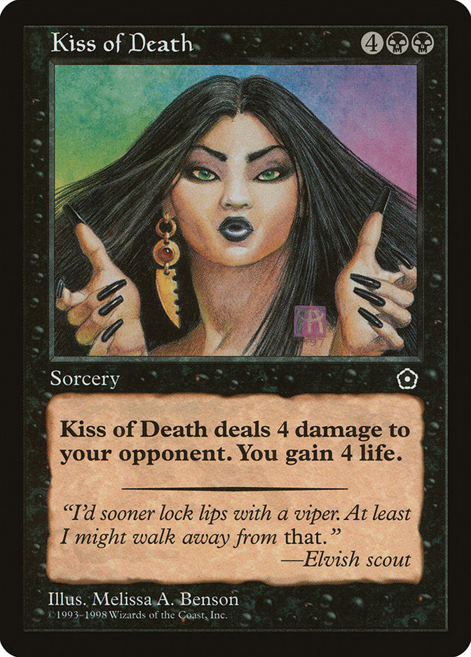 Kiss of Death [Portal Second Age] MTG Single Magic: The Gathering    | Red Claw Gaming