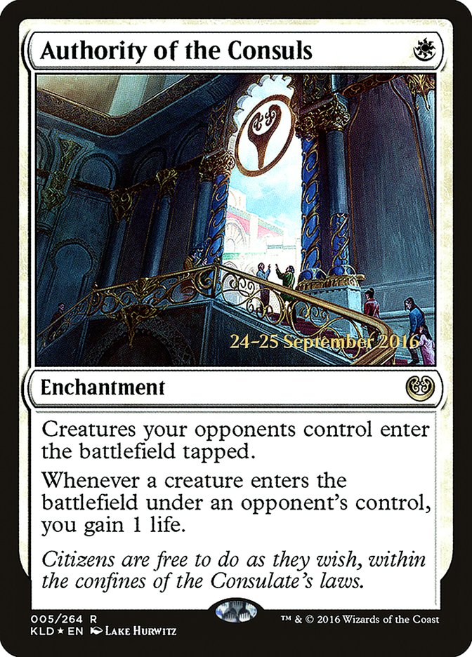 Authority of the Consuls [Kaladesh Prerelease Promos] MTG Single Magic: The Gathering    | Red Claw Gaming