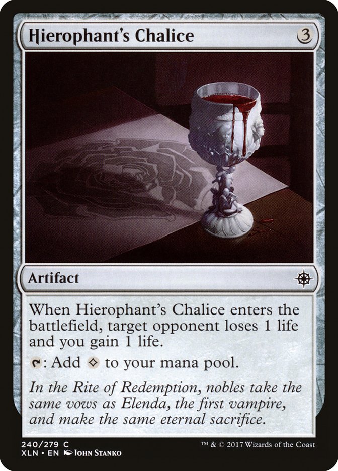 Hierophant's Chalice [Ixalan] MTG Single Magic: The Gathering    | Red Claw Gaming