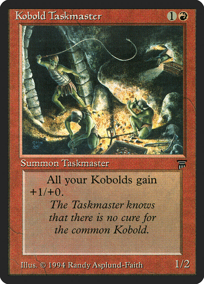 Kobold Taskmaster [Legends] MTG Single Magic: The Gathering    | Red Claw Gaming