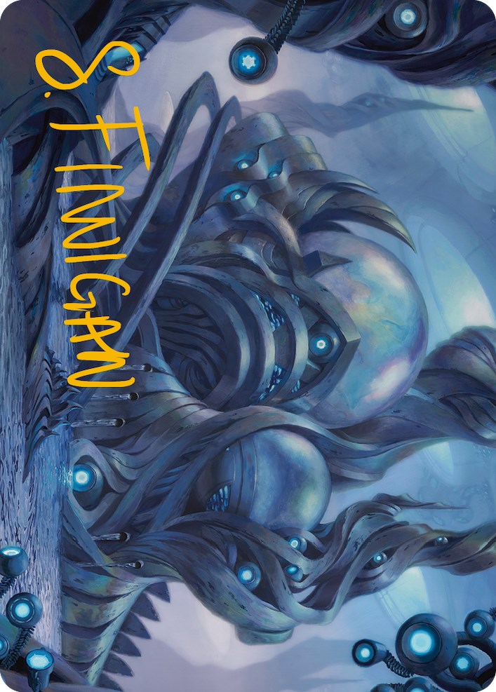 The Surgical Bay Art Card (Gold-Stamped Signature) [Phyrexia: All Will Be One Art Series] MTG Single Magic: The Gathering    | Red Claw Gaming