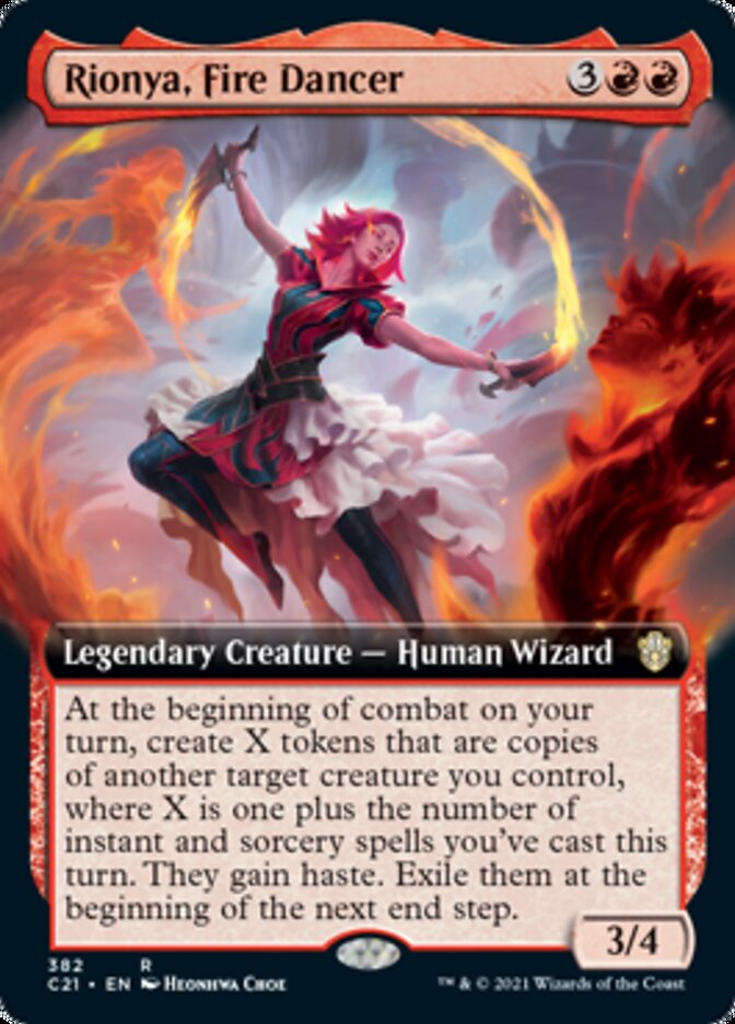 Rionya, Fire Dancer (Extended Art) [Commander 2021] MTG Single Magic: The Gathering    | Red Claw Gaming