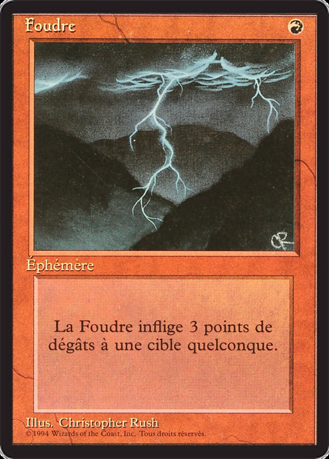 Lightning Bolt [Foreign Black Border] MTG Single Magic: The Gathering    | Red Claw Gaming