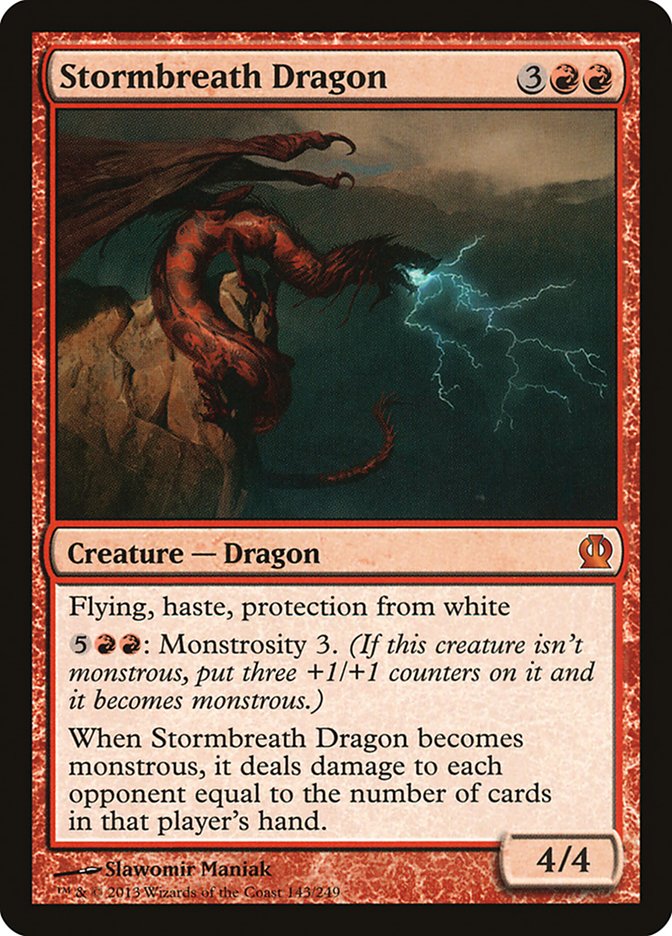 Stormbreath Dragon [Theros] MTG Single Magic: The Gathering    | Red Claw Gaming
