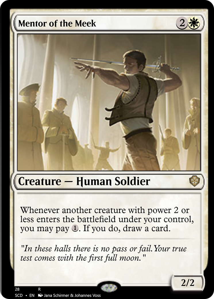 Mentor of the Meek [Starter Commander Decks] MTG Single Magic: The Gathering    | Red Claw Gaming