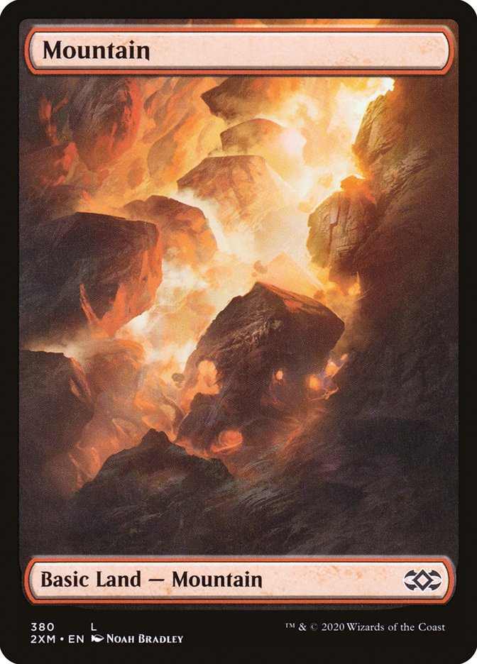 Mountain (380) [Double Masters] MTG Single Magic: The Gathering    | Red Claw Gaming