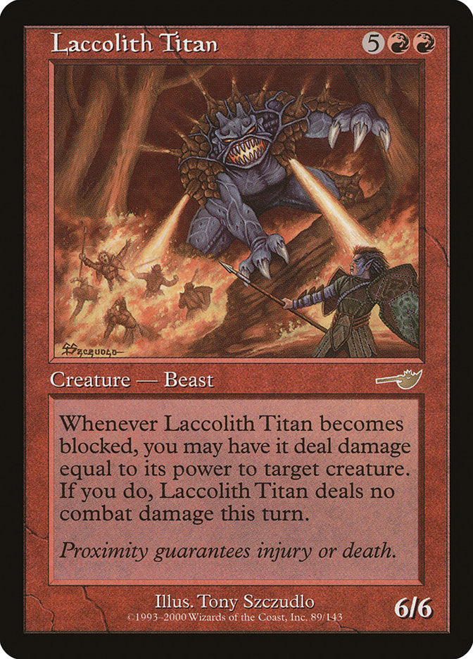 Laccolith Titan [Nemesis] MTG Single Magic: The Gathering    | Red Claw Gaming
