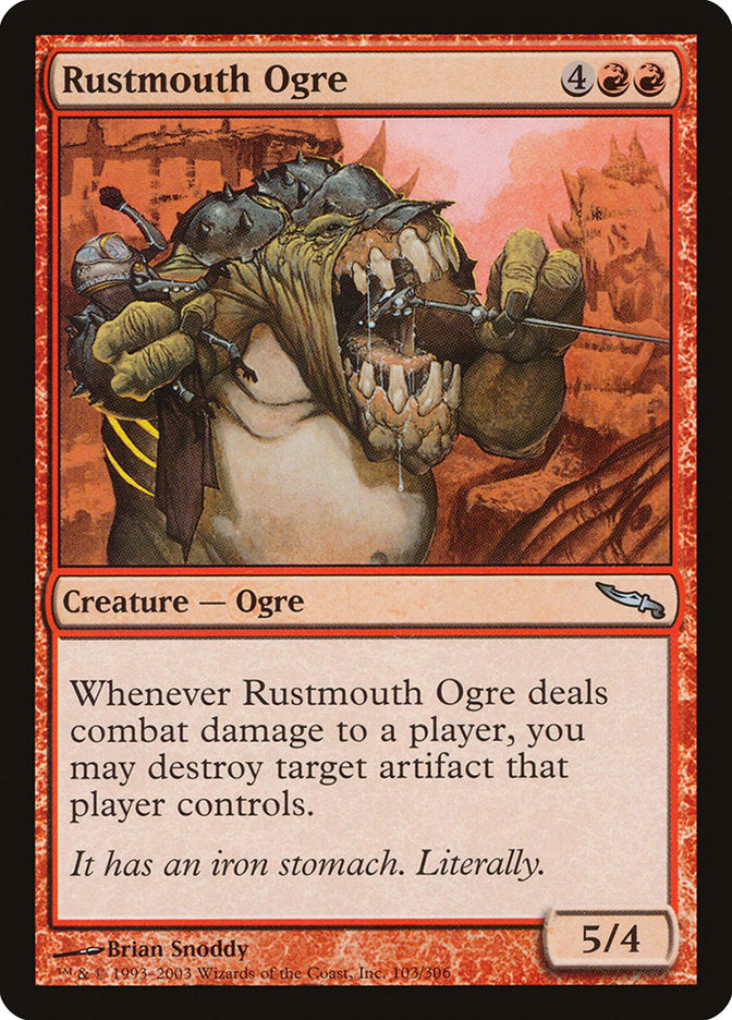 Rustmouth Ogre [Mirrodin] MTG Single Magic: The Gathering    | Red Claw Gaming