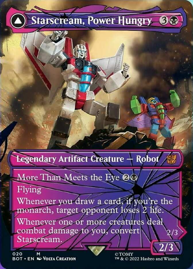 Starscream, Power Hungry // Starscream, Seeker Leader (Shattered Glass) [Transformers] MTG Single Magic: The Gathering    | Red Claw Gaming