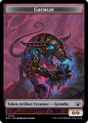 Treasure // Gremlin Double-Sided Token [March of the Machine Commander Tokens] MTG Single Magic: The Gathering    | Red Claw Gaming