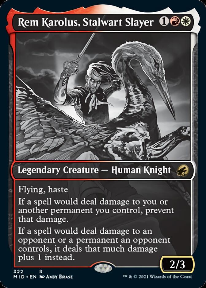 Rem Karolus, Stalwart Slayer (Showcase Eternal Night) [Innistrad: Midnight Hunt] MTG Single Magic: The Gathering    | Red Claw Gaming