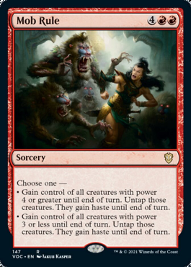 Mob Rule [Innistrad: Crimson Vow Commander] MTG Single Magic: The Gathering    | Red Claw Gaming