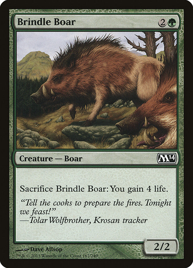 Brindle Boar [Magic 2014] MTG Single Magic: The Gathering    | Red Claw Gaming