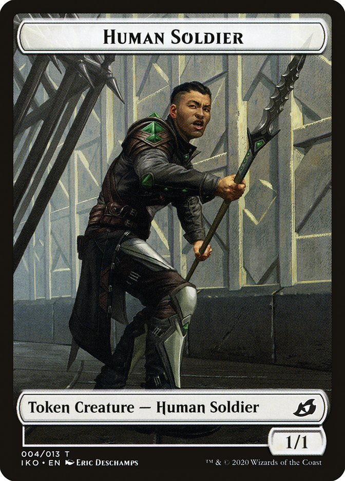Cat // Human Soldier (004) Double-Sided Token [Ikoria: Lair of Behemoths Tokens] MTG Single Magic: The Gathering    | Red Claw Gaming