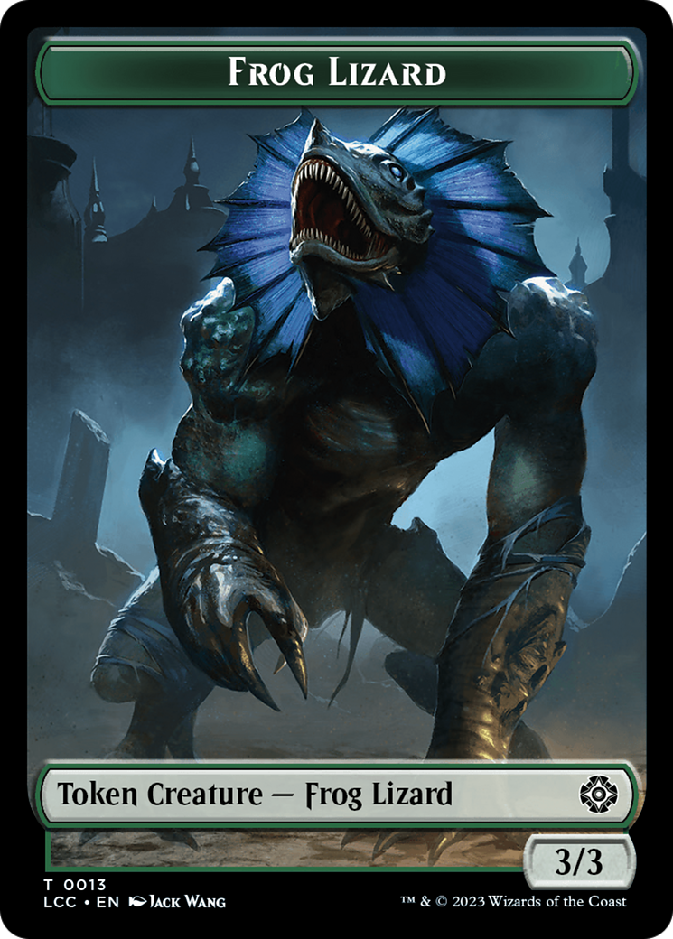 Frog Lizard // Merfolk (0003) Double-Sided Token [The Lost Caverns of Ixalan Commander Tokens] MTG Single Magic: The Gathering    | Red Claw Gaming