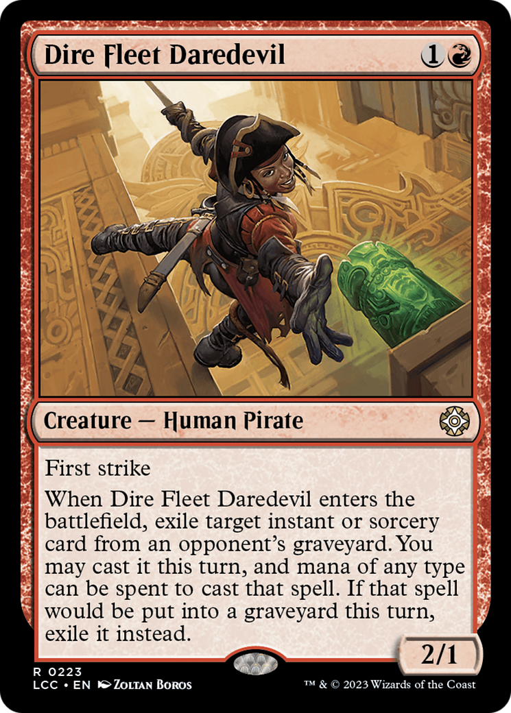 Dire Fleet Daredevil [The Lost Caverns of Ixalan Commander] MTG Single Magic: The Gathering    | Red Claw Gaming