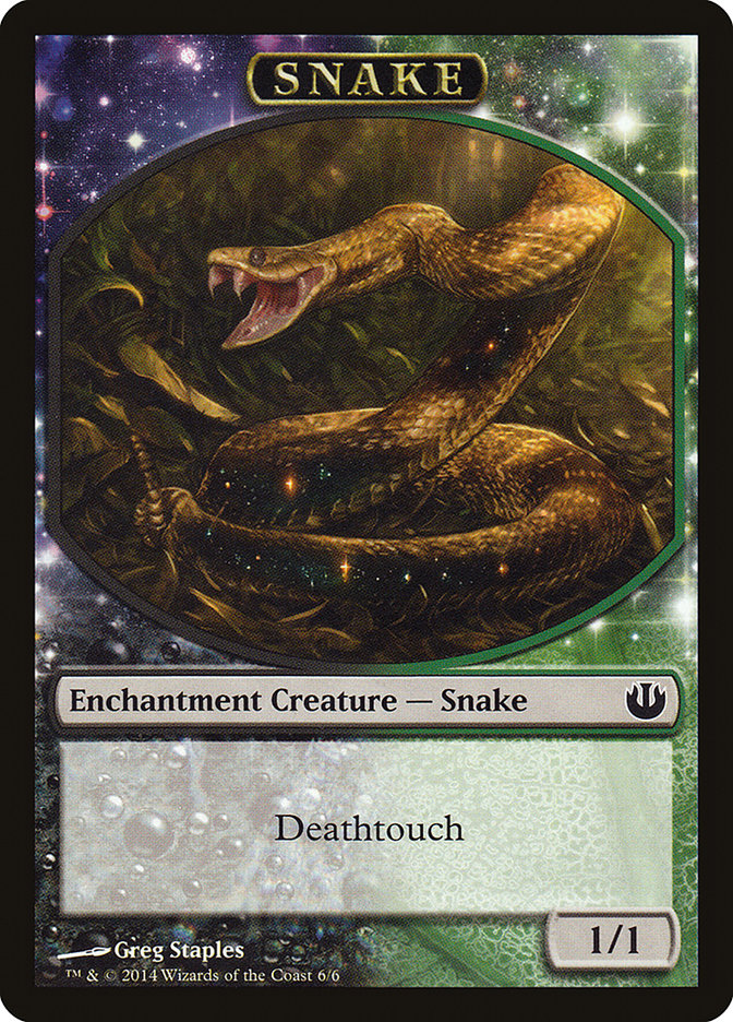 Snake Token [Journey into Nyx Tokens] MTG Single Magic: The Gathering    | Red Claw Gaming