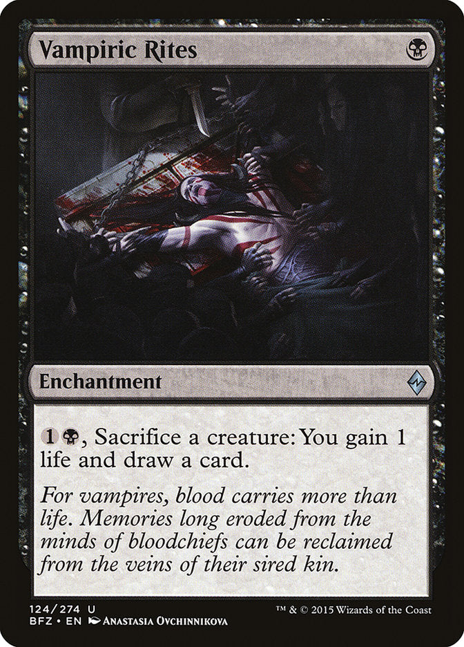 Vampiric Rites [Battle for Zendikar] MTG Single Magic: The Gathering    | Red Claw Gaming
