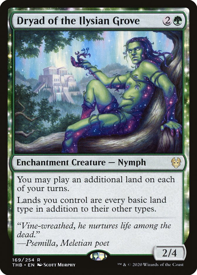 Dryad of the Ilysian Grove [Theros Beyond Death] MTG Single Magic: The Gathering    | Red Claw Gaming
