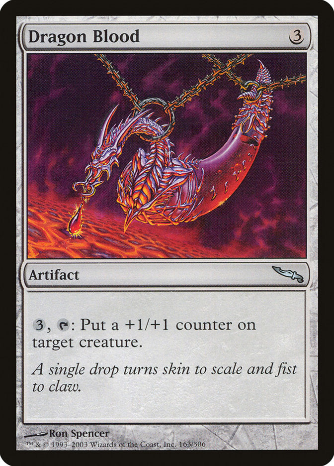 Dragon Blood [Mirrodin] MTG Single Magic: The Gathering    | Red Claw Gaming