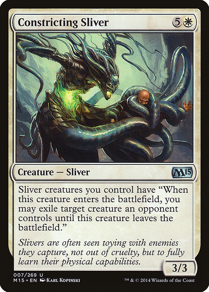 Constricting Sliver [Magic 2015] MTG Single Magic: The Gathering    | Red Claw Gaming