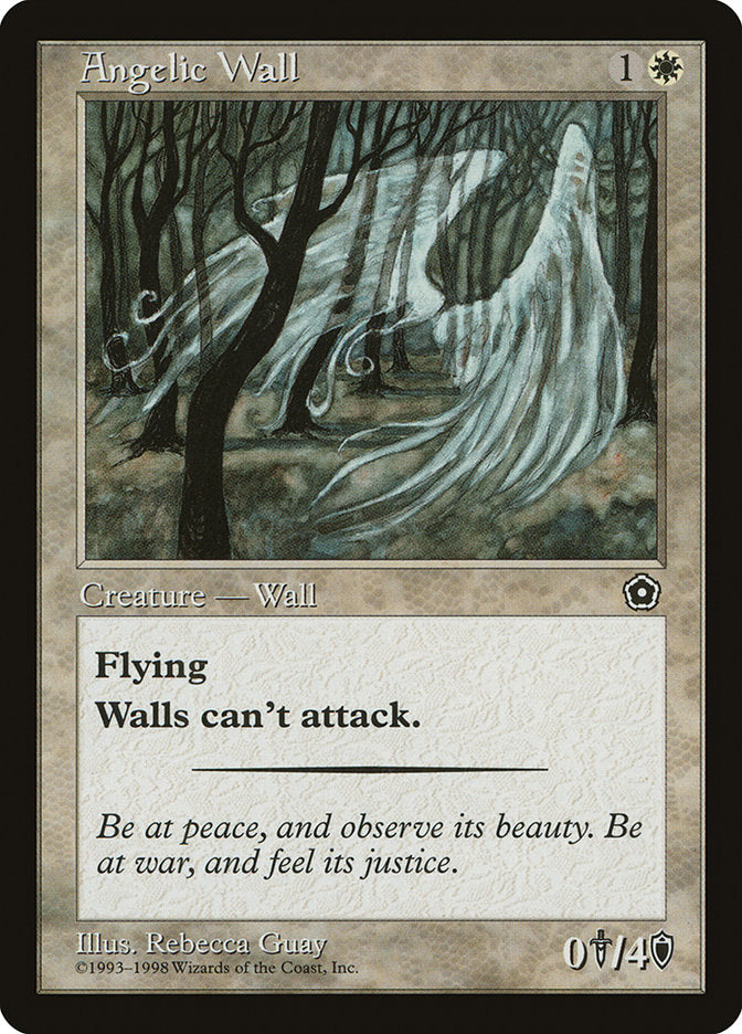 Angelic Wall [Portal Second Age] MTG Single Magic: The Gathering    | Red Claw Gaming