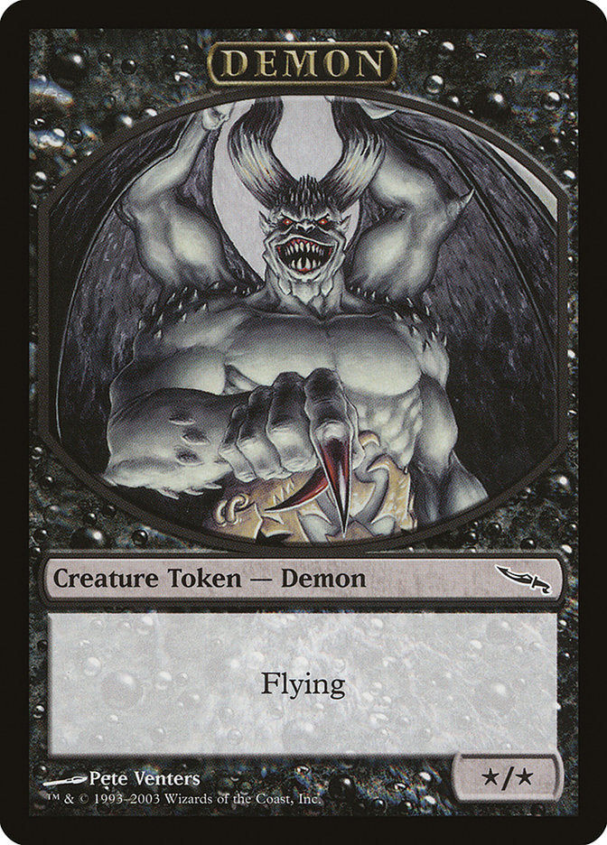 Demon Token [Magic Player Rewards 2003] MTG Single Magic: The Gathering    | Red Claw Gaming