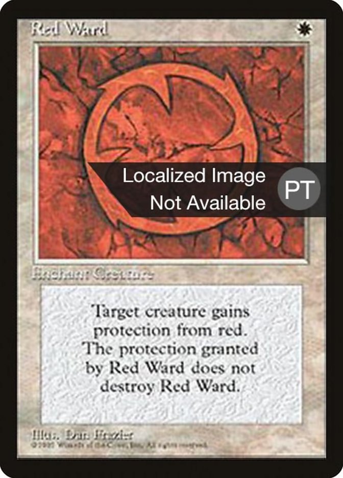 Red Ward [Fourth Edition (Foreign Black Border)] MTG Single Magic: The Gathering    | Red Claw Gaming