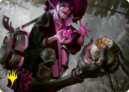 Undercity Scrounger Art Card (Gold-Stamped Signature) [Kamigawa: Neon Dynasty Art Series] MTG Single Magic: The Gathering    | Red Claw Gaming