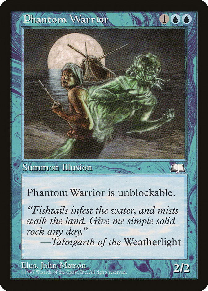 Phantom Warrior [Weatherlight] MTG Single Magic: The Gathering    | Red Claw Gaming