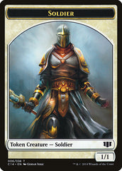 Soldier // Spirit Double-Sided Token [Commander 2014 Tokens] MTG Single Magic: The Gathering    | Red Claw Gaming