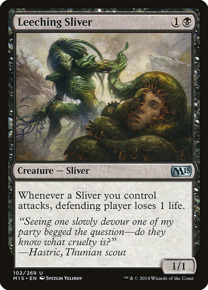 Leeching Sliver [Magic 2015] MTG Single Magic: The Gathering    | Red Claw Gaming