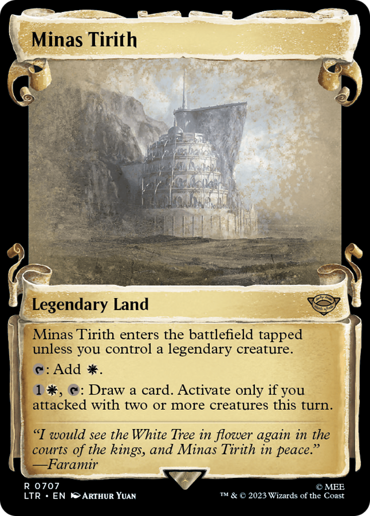 Minas Tirith [The Lord of the Rings: Tales of Middle-Earth Showcase Scrolls] MTG Single Magic: The Gathering    | Red Claw Gaming