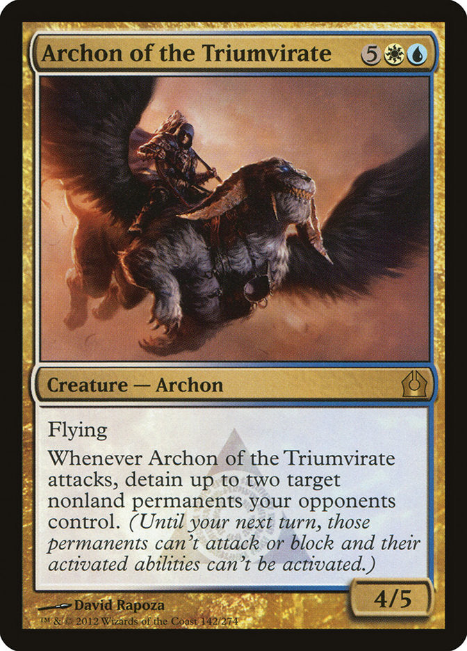Archon of the Triumvirate [Return to Ravnica] MTG Single Magic: The Gathering    | Red Claw Gaming